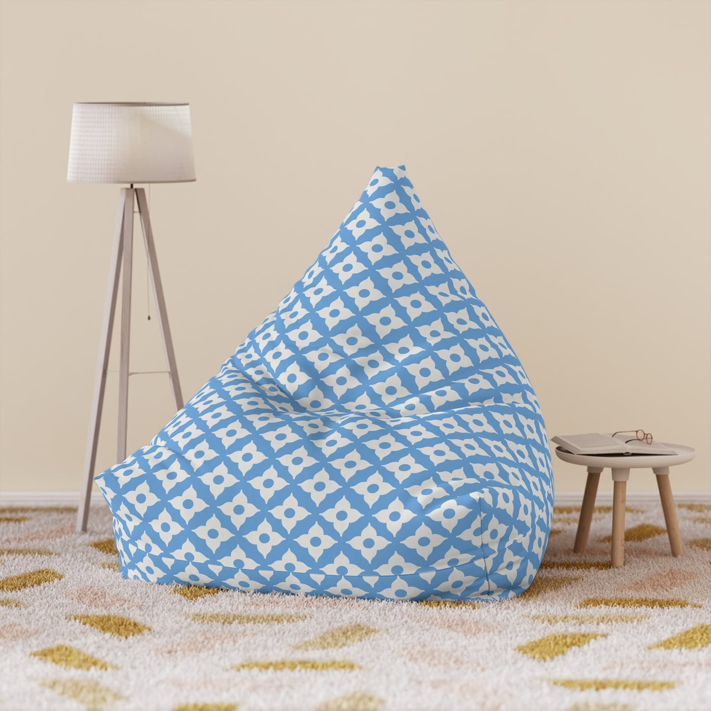 Quatrefoil Patterned Bean Bag